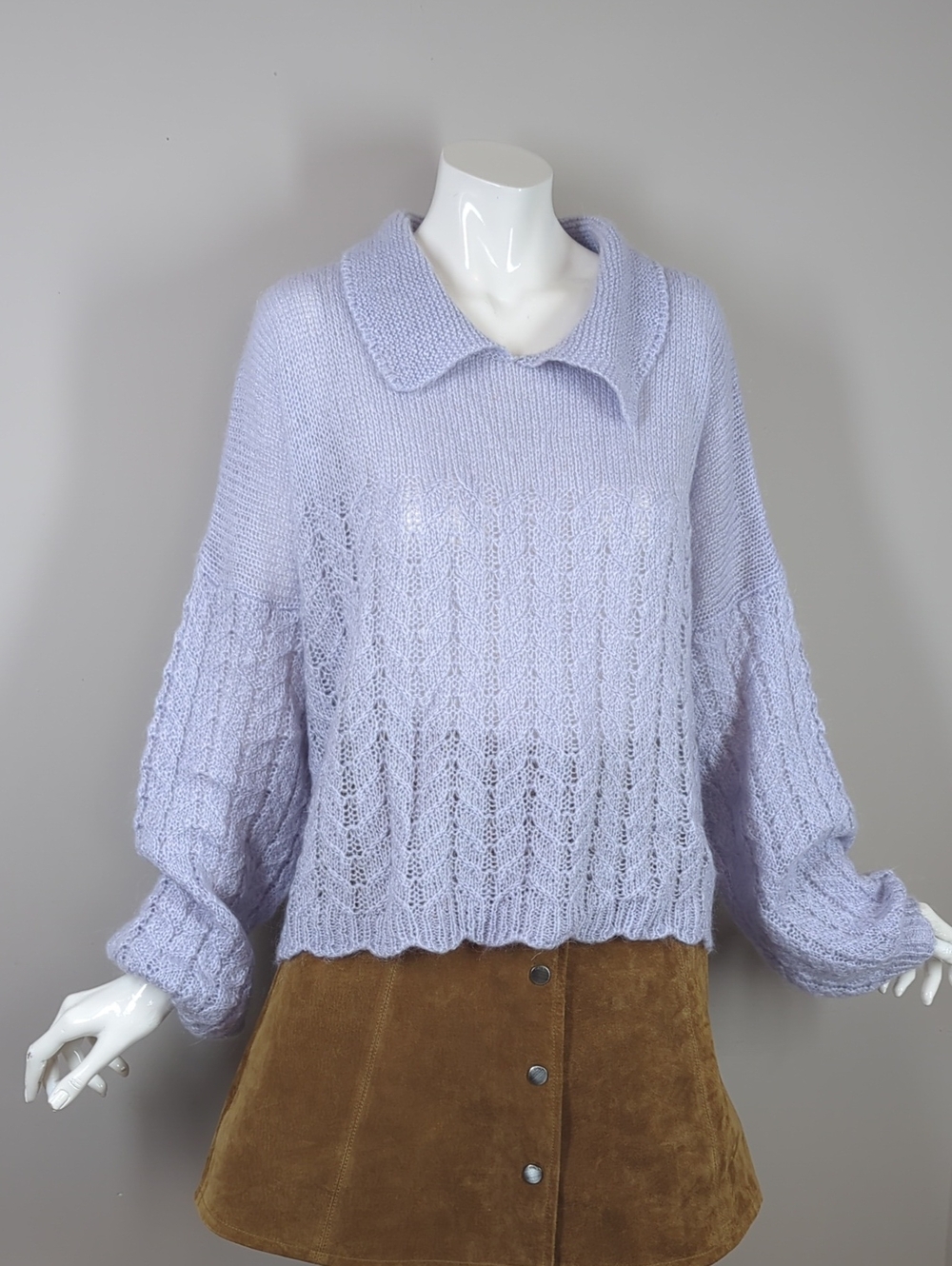 Twik Simons Mohair Blend Oversized Knit Sweater M/L Made in Italy